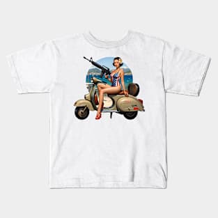 Scooter Girl Kids T-Shirt